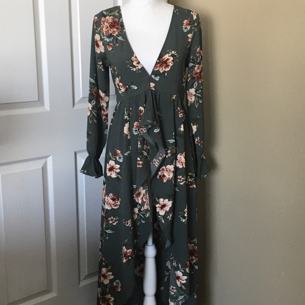 Floral Print Maxi Cardigan - Picture 6 of 6